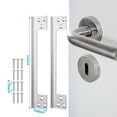 thumbnail image 4 of 2PCS Door Latch Guard Plate L Shaped Secur​ity Reinforcement Striker Plates, 4 of 4