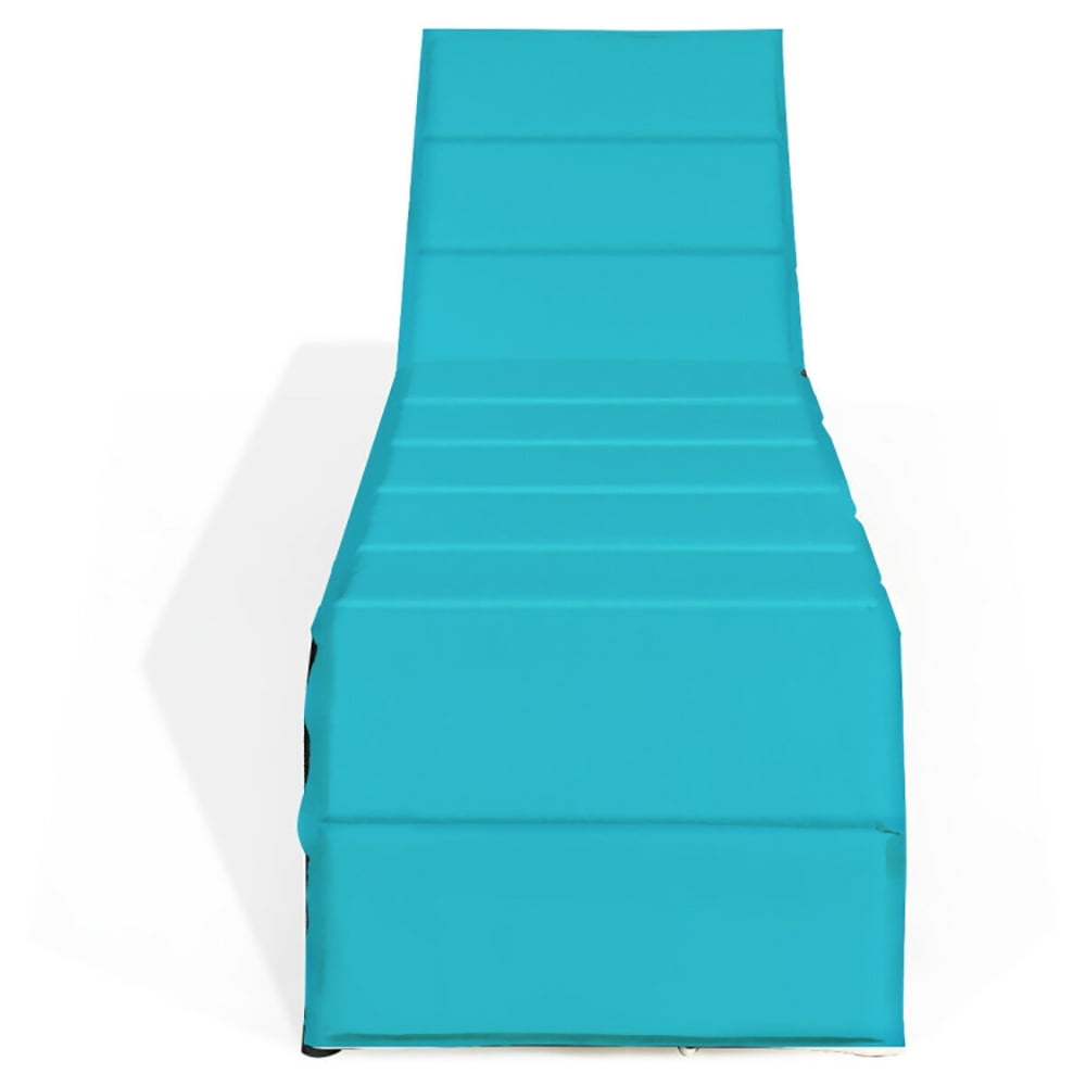 Aimee Lii Patio Rattan Lounge Chair Back Adjustable Chaise Recliner with Cushioned, Patio Loungers, Turquoise Aimee Lii Patio Rattan Lounge Chair Back Adjustable Chaise Recliner with Cushioned, Patio Loungers, Turquoise