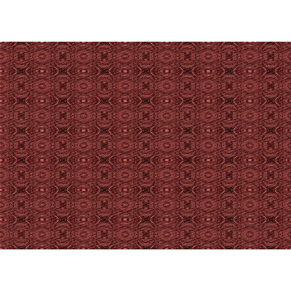 Ahgly Company Indoor Rectangle Patterned Grapefruit Red Area Rugs, 8' x 10'