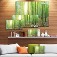 thumbnail image 3 of Thick Green Forest Panorama - Landscape Canvas Art Print, 3 of 4