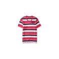thumbnail image 1 of Playera adornada Aeropostale Cuello en V a rayas bordadas Rosa Pequeña, 1 of 1