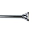 thumbnail image 1 of Bath Bliss Tringle de Rideau de Douche Décorative Salle de Bain Doublure de Douche & Rideau Réglable 42-72 Chrome, 1 of 5