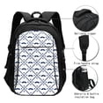 thumbnail image 3 of Balery Hipster Mustache Mochila con carga USB para hombre y mujer - Mochila impermeable y antirrobo para laptop con puerto USB para viajes, trabajo, 3 of 7