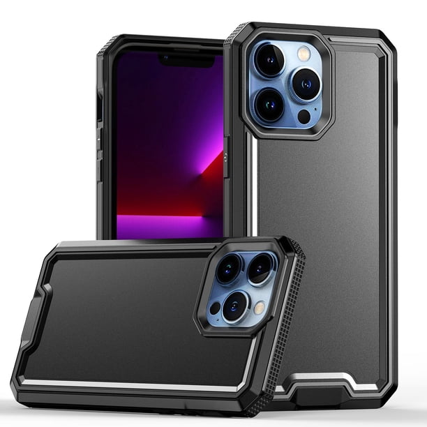 Designed for Samsung Galaxy A35 5G Tough Modern Fused Hybrid Armor Hard PC  TPU Rubber Shockproof Drop Impact Protection Phone Case Cover [Black]