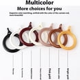 thumbnail image 4 of Wweixi ABS Rings Two Standard Rings 50 Window Rings 50 Plastic Hooks Eyes Gold 50pcs, 4 of 6