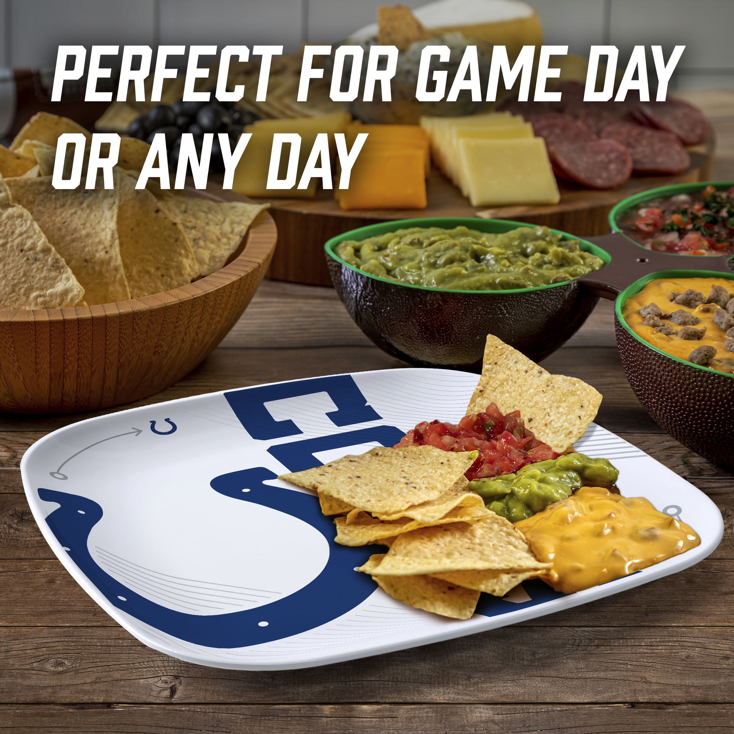YouTheFan NFL Indianapolis Colts Large Party Plate