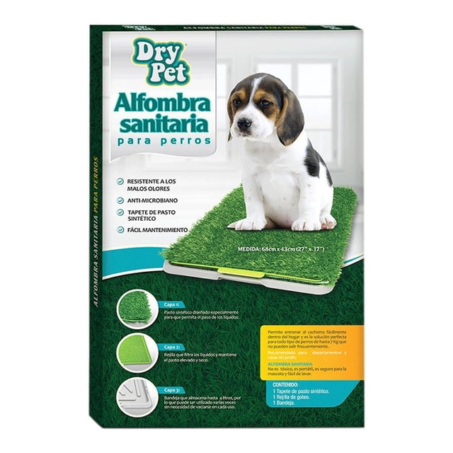 Alfombra Sanitaria Dry Pet 68 x 43 cm Verde
