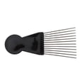 thumbnail image 5 of Black Stainless Steel Afro Fan Metal Lifting Pick Comb Hair Fork Brush for Curly Hair Styling Tool, 5 of 6