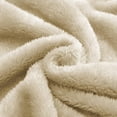 thumbnail image 5 of Exclusivo Mezcla Plush Fuzzy Fleece Throw Blanket (40" x 50", Beige)- Soft, Warm and Lightweight, 5 of 6