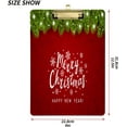 thumbnail image 2 of FMSHPON Merry Christmas Red Decoration Clipboard Hardboard Wood Nursing Clip Board and Pull for Standard A4 Letter 13x9 inches, 2 of 7