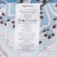 thumbnail image 4 of Fabric Shower Curtain - 72 x 72 Inch, Blue/Gray Medallion, 4 of 5