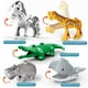 thumbnail image 5 of Bloques de construcción de grano grande compatibles con Pele, dibujos animados de animales, delfines, tiburones, flamencos, accesorios de montaje, juguete a granel, 5 of 6