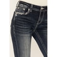 thumbnail image 4 of Grace In La Women's Medium Wash Mid Rise Stretch Bootcut Jeans Medium Wash 27W x 34L, 4 of 4