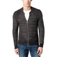 thumbnail image 1 of I.N.C Mens Variable Striped Cardigan Sweater, Black, XX-Large, 1 of 1