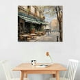thumbnail image 2 of Nawypu  Bistro de Paris I Canvas Wall Decor  for Living Room, Bedroom, Bathroom, Kitchen, Office, Bar, Dining &amp; Guest Room - Ready to Hang, 2 of 4