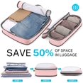 thumbnail image 3 of Compression Packing Cubes, 4pcs Expandable Storage Travel Luggage Bags Organizers, 3 of 7