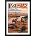 thumbnail image 2 of Art.com Lake Mead - National Recreation Area - Bighorn Sheep Art Print by Lantern Press, Black Frame Wall Art, 32" x 44", 2 of 5