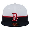thumbnail image 2 of Men's New Era  Navy/White Boston Red Sox Paint Stroke 59FIFTY-Fitted Hat, 2 of 5