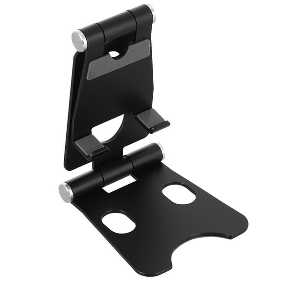 Foldable Tablet Holder for Phone with High-Quality Aluminum Alloy Black Color