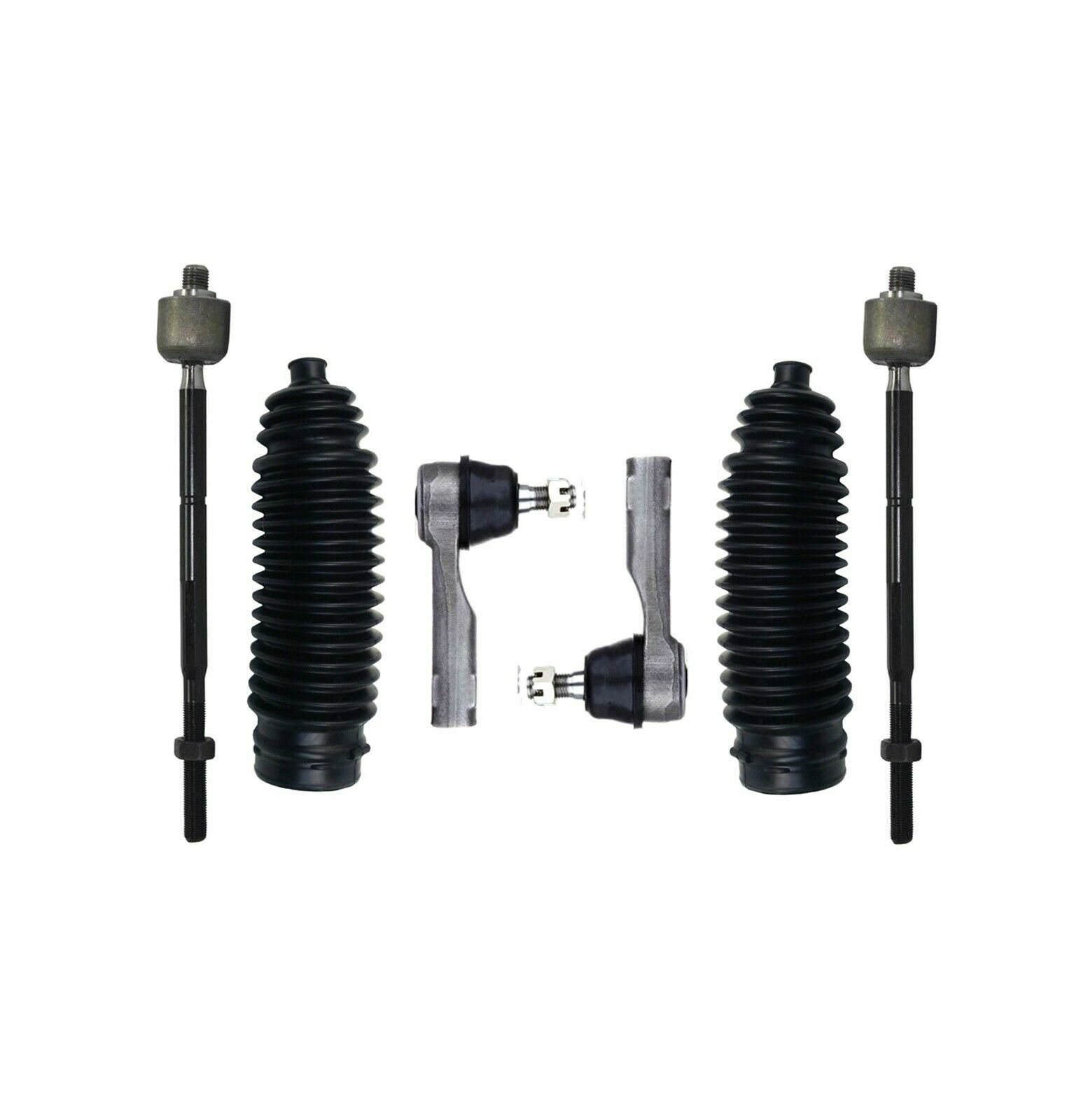 6pc Steering Kit For Infiniti Q45 97-01 – Inner & Outer Tie Rods W/ Bellows