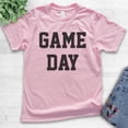thumbnail image 2 of Kids Game Day T-shirt, Youth Kids Boy Girl T-Shirt, Sports Fan Shirt, Football Baseball Shirt, Basketball Shirt, Light Pink, Small, 2 of 4