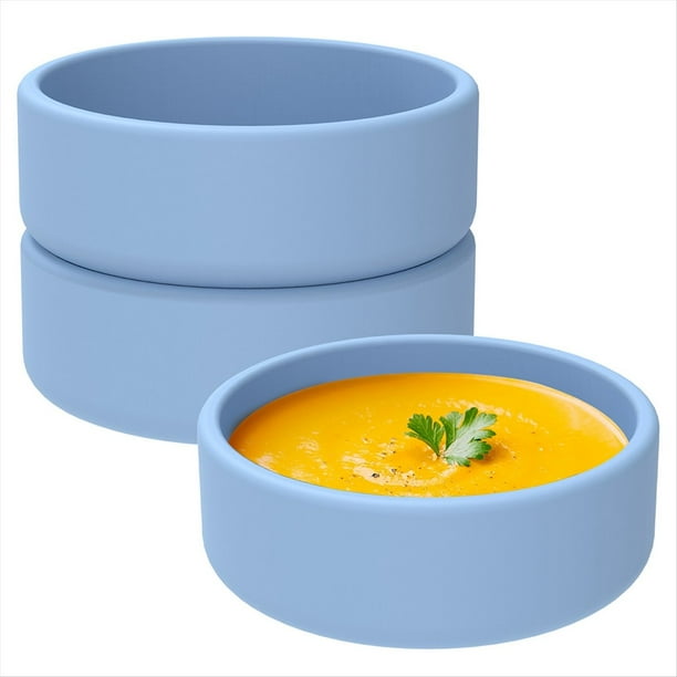 Moldes de Silicona para Freidora de Aire, Antiadherentes, para Cocinar Huevos en Microondas, Color Azul.