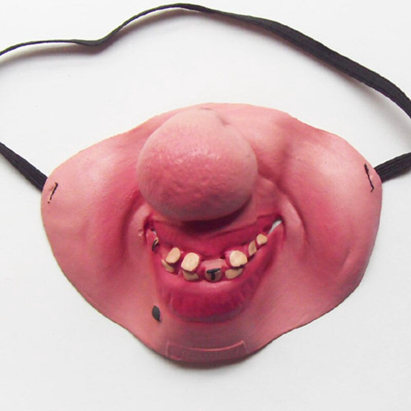 Máscara De Miedo Demoníaca Con Pelo Largo Y Dientes Para Halloween, Cosplay Y Casas Embrujadas, Diseño Realista De Látex Para Adultos Y Niños