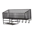 thumbnail image 3 of Cesta de almacenamiento de metal Strade Fareast Limited organizador multiusos para oficina 40x13x13cm, 3 of 8