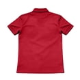 thumbnail image 4 of Mens Polo Shirt Quick Dry Short Sleeve Golf Shirt Quarter Zip Pullover Sweatshirt Casual Basic Tees Lightweight Top (Red,2XL), 4 of 4