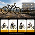 thumbnail image 6 of EOEOTWO 1500W Electric Mountain Bike for Adults,48V 15Ah Removable Battery 60Miles Longe Range, 34MPH Fast Cruiser Ebike, 26'' Fat Tire All-Terrain E-Bicycle with LED Display UL2849, 6 of 14