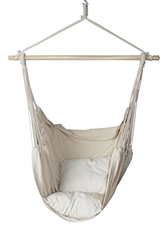 Sorbus Hanging Rope Hammock Chair Swing Seat for Any Indoor or Outdoor Spaces