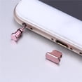 thumbnail image 4 of Inteprter Puerto de carga de metal 3.5mm Auricular Jack Reemplazo de tapón antipolvo USB para XS 8 7 7 6 6S Plus Mini Tapón antipolvo Cables de audio/vídeo oro rosa, 4 of 6