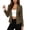 Brown, variant on Womens Business Cardigan Casual Mini Notch Lapel Long Sleeve Blazer Elegant Loose Fit Breathable Business Casual Suit Jackets Light Blue S