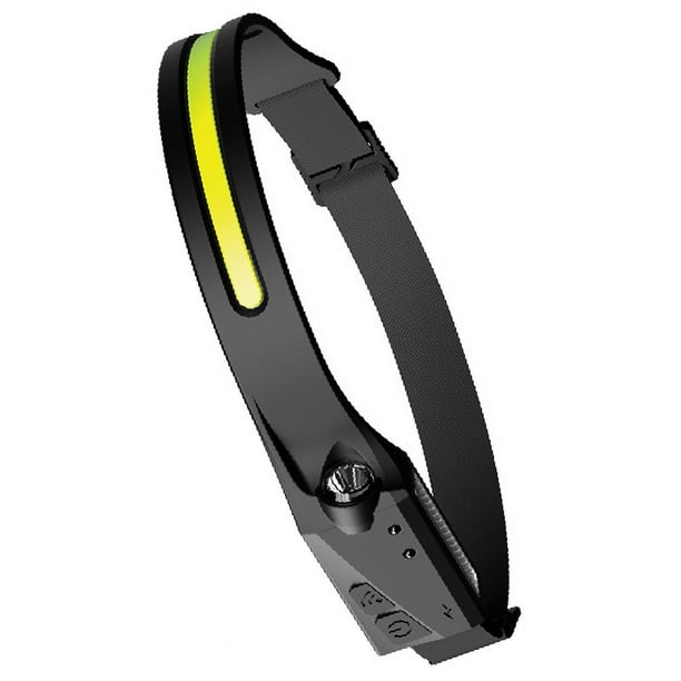 Linterna frontal para exteriores para mujer, linterna frontal LED recargable por USB para pesca al aire libre, linterna frontal LED de funcionamiento suave