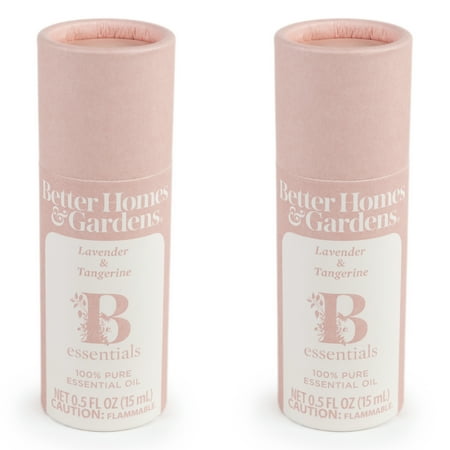 Better Homes & Gardens 100% Pure Essential Oil: Lavender & Tangerine, 15mL, 2-Pack