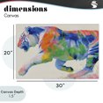 thumbnail image 4 of Stupell Industries Contemporary Colorful Tiger In Motion Canvas Art, 30 x 20, by Chromatic Storm Studio, 4 of 8