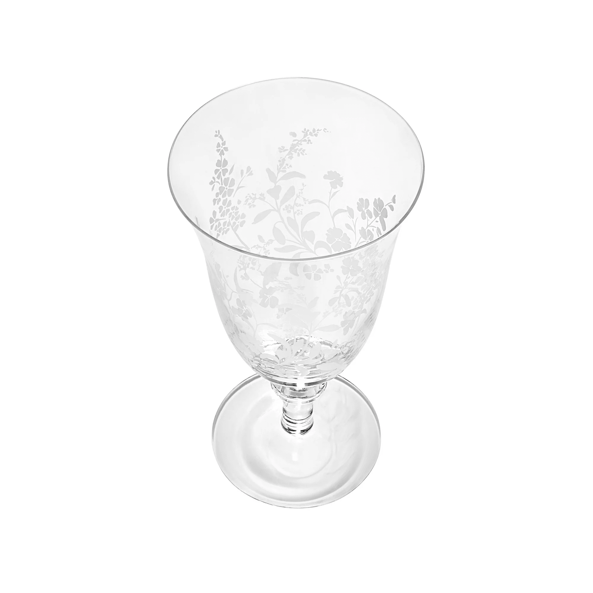 The Pioneer Woman Daisy Glass 14-Ounce Goblet, Clear, Set of 4