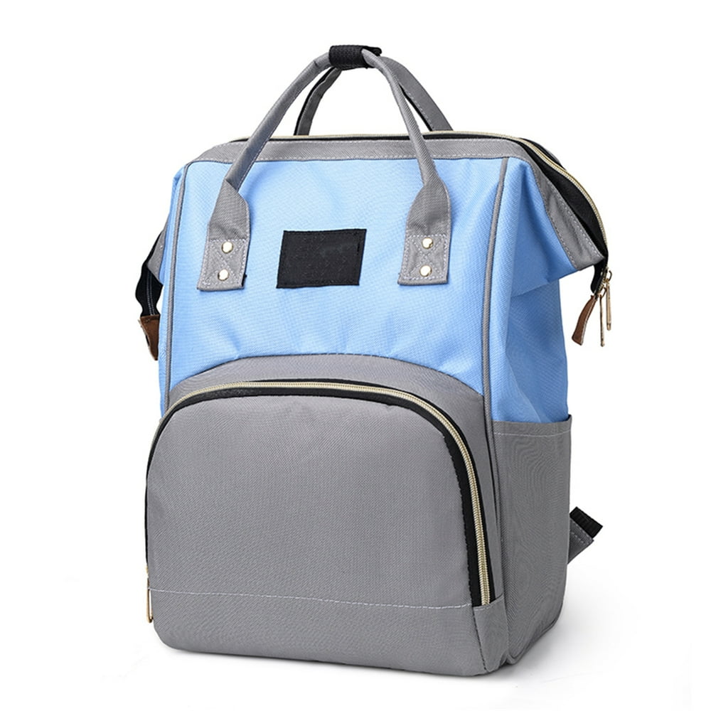 Infant Diaper Bag Backpack with Stroller Straps Portable Baby Nappy