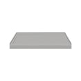 thumbnail image 2 of Transolid FSL4834L-87 48-in x 34-in Cast Solid Surface Low Profile Shower Base with Linear Concealed Left Hand Drain, Concrete, 2 of 5
