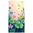 thumbnail image 2 of Colorful Floral Themed Banner with Butterflies Ladybugs Bubbles Background Party Decoration Backdrop for Garden Parties Outdoor Gatherings Spring Celebrations and Photo Shoots, 2 of 8