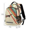 thumbnail image 2 of FORMRS Unisex Backpack Elementary School Travel Bookbag with Reflective Stripes, Colorful Plane Stripes, 2 of 7