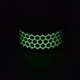 thumbnail image 4 of HIJONES Men's Stainless Steel Beehive Turnable Ring 12MM Luminous Relieving Stress Anxiety Jewelry Silver Size 11, 4 of 5