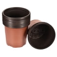 thumbnail image 1 of Unique Bargains 5' Plastic Plant Nursery Pots Starting Planter Container, Red 25 Pack, 1 of 6