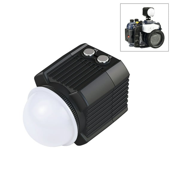 PULUZ 60m Underwater LED Photography Fill Light 7.4V/1100mAh Diving Light for GoPro, Insta360, DJI
