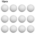 thumbnail image 4 of 12X Ballons de Football de Table de Jeu Solides Blancs 36Mm, 4 of 8