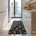 thumbnail image 4 of Colorful Controllers Games Black Pattern Kitchen Rug Mat,Kitchen Runner Rugs Non Skid Washable,Decorative Kitchen Floor Mats for Kitchen,Sink,Laundry,17"x47.2", 4 of 7
