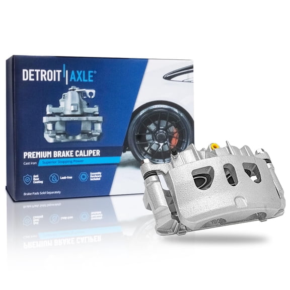 Detroit Axle - Front Right Brake Caliper w/Bracket Replacement for Lincoln MKS MKT Ford Explorer Taurus Flex Police Interceptor Utility Sedan