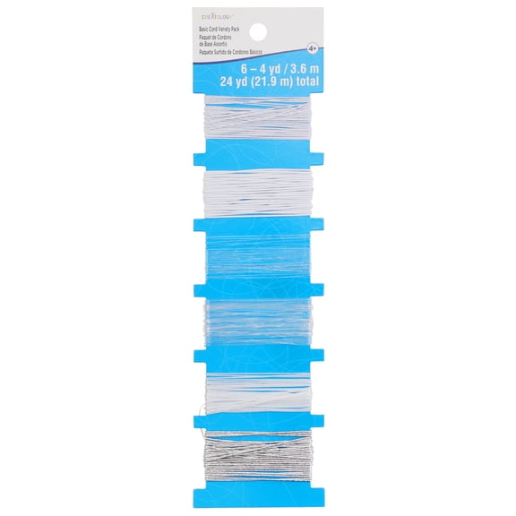 12 Packs: 6 ct. (72 total) Basic Cord Variety Pack by Creatology