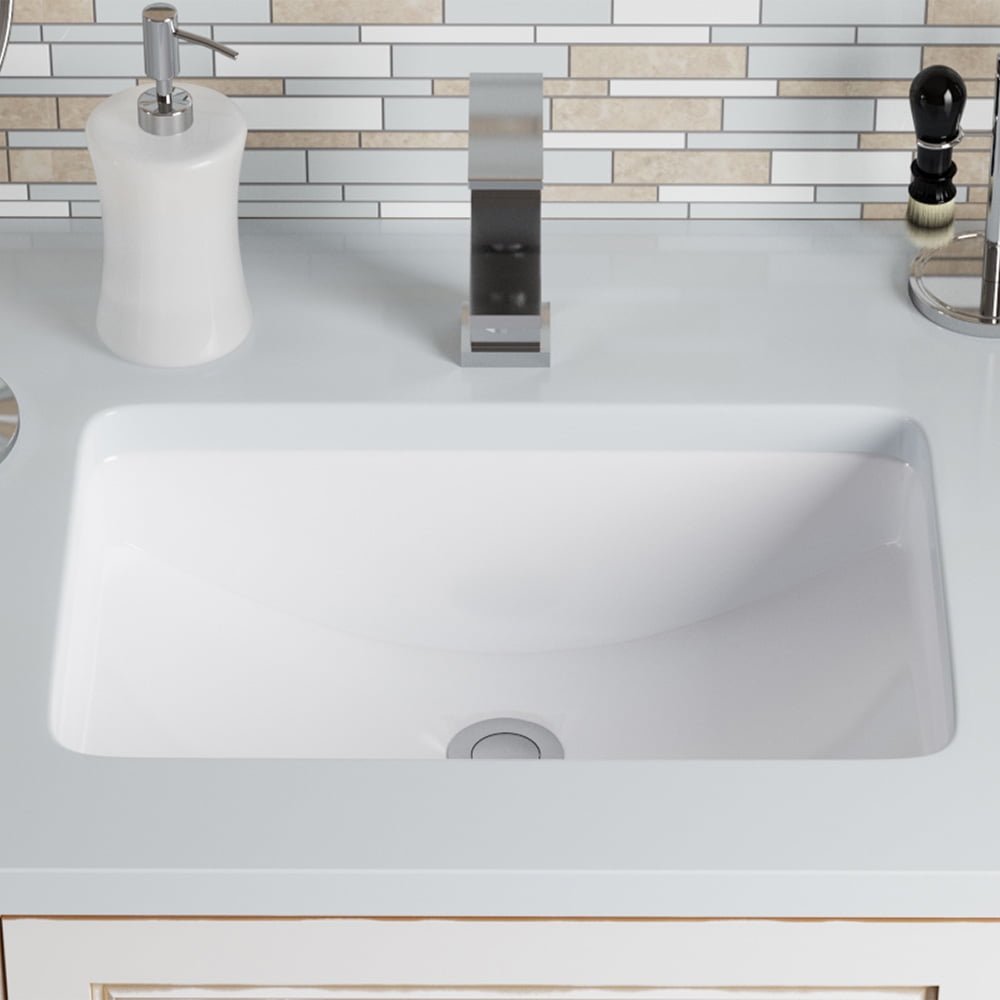 MR Direct U1913 White Undermount Porcelain Bathroom Sink - Walmart.com