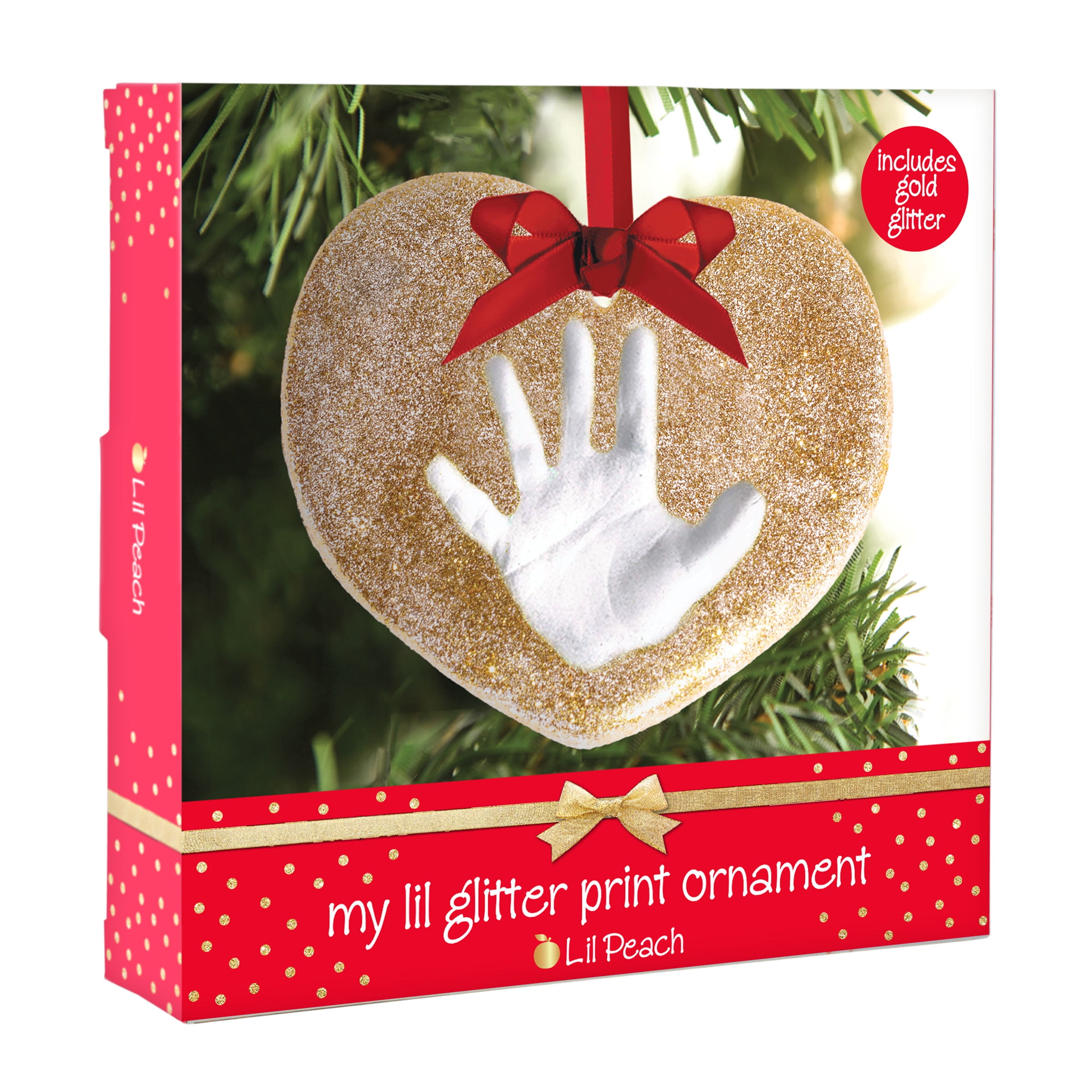 Holiday Gift Set Keepsake Holiday Frame and Photo Ornament Set Babys First Christmas Keepsake Lil Peach
